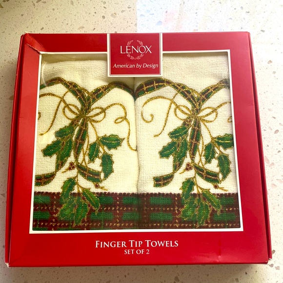 Lenox Bath New In Box Christmas Lenox Fingertip Towels 2 Poshmark